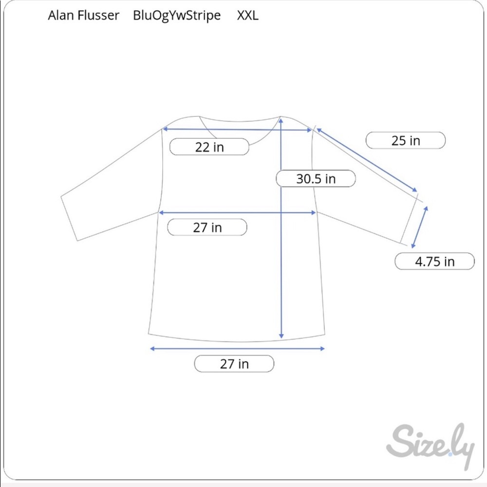Alan Flusser 2XL Vertical Stripe Multi Color Shirt - Picture 5 of 8